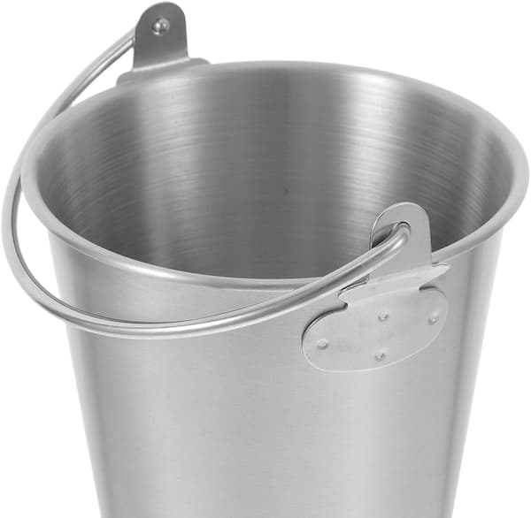 7l Frityrkurv i rustfritt stål, metallbeholder for mat, sølv