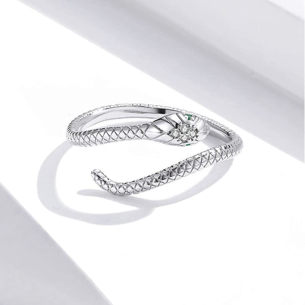 Ztowoto Embrace 925 Sølv Justerbare Åbne Sølvringe, Forsølvbelægning Smukke Ringe  Smykker Til Kvinder Piger Snake 9ab8 | Snake | Fyndiq