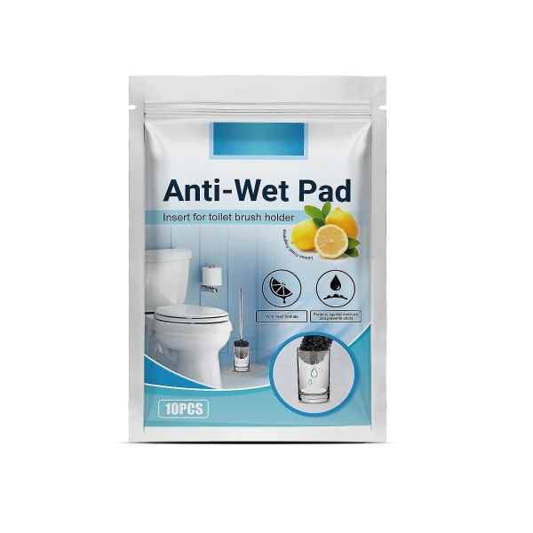 Toalettsborstpads, Anti-våt Pad, Insats för Toalettsborstställ, Tar Hand om Droppande Vatten från Toalettsborsten, Minskar Lukt i Badrummet 20 pcs