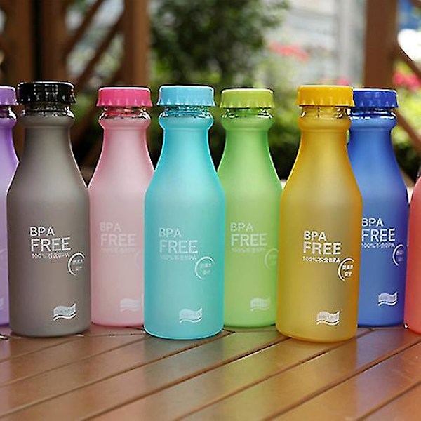Scrub Bærbar Lækagesikker Vandflaske Cykling Sport Ubrækkelig 550ml Drikkflasker Sapphire Blue
