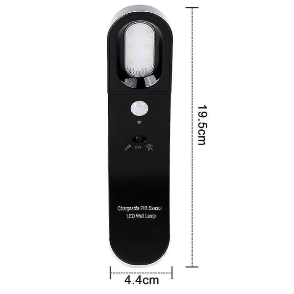 Menneskekrops Sensorlys LED Energibesparende Natlys