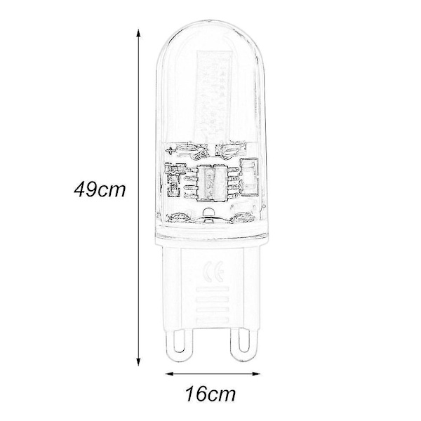 Mini G9 LED-lampe 6W DC200-240V Dæmpbar 360 Graders Stråle Vinkel Pære