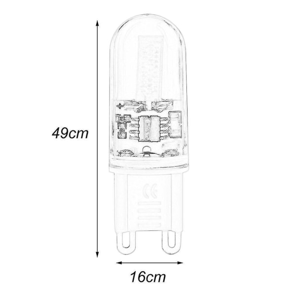 Mini G9 LED-lamppu 6W DC200-240V Himmennettävä 360 Asteen Lamppu