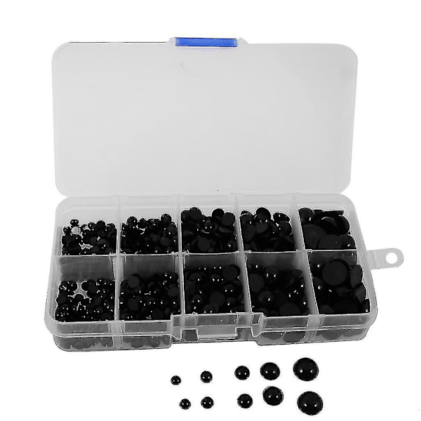 760 Stykker 4-10mm Runde Flat Dukker For Dukke Dyr DIY Lagging