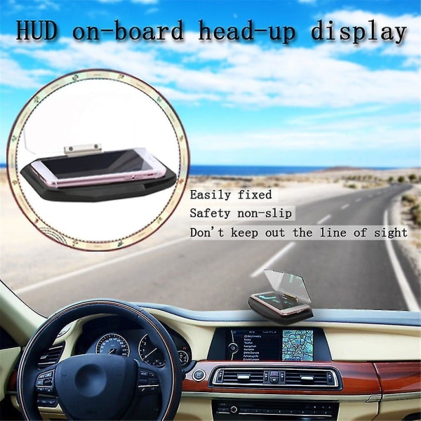 Bil-HUD Head-Up Display Hastighetsvarselbrakett