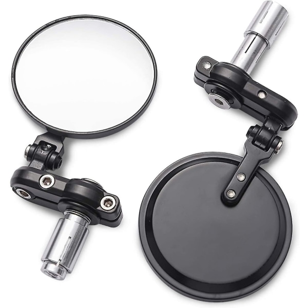 Spegel för motorcykel, motorcykelstyre backspegel Universal 7/8 tum 22 mm motorcykel bakre cykelspegel