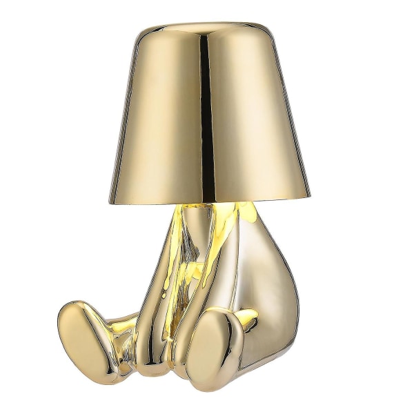 Thinker Little Golden Men Bordlamper Skrivebordslys 3 Niveau