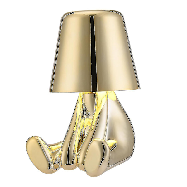 Thinker Little Golden Men Bordlampor Skrivbordslampa 3 Nivåer
