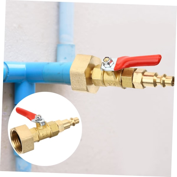 Hurtigkoblinger for hageslange, luftblåseadapter 1/4 Innvendig gjenge slangekobling