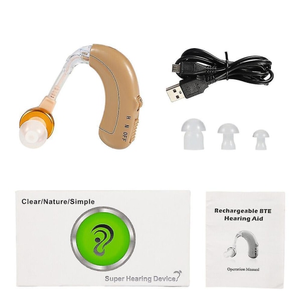1 stk oppladbart digitalt høreapparat bak øret a8a8 | Fyndiq