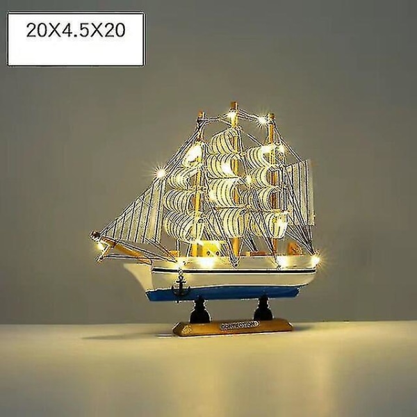 Led barns handgjorda nattlampa för segling