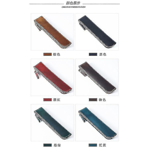 Lehmännahkainen Retro Yksinkertainen Kynäkotelo Apple Ipencil Suojaava Kotelo Ipad Pencil Kynä