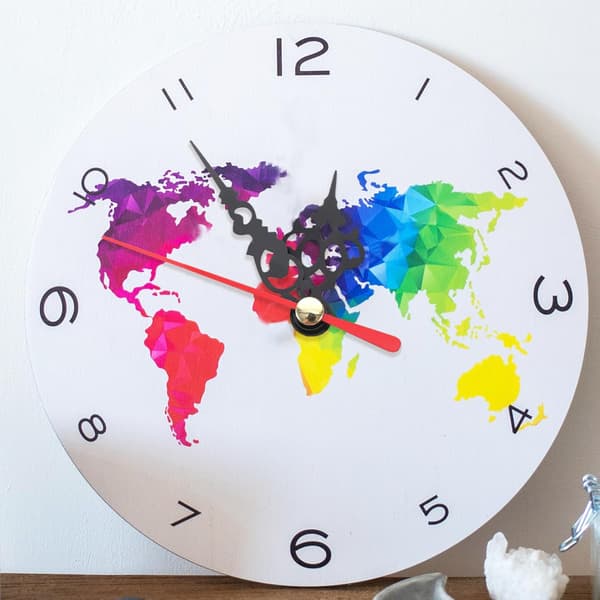 DIY urværk udskiftningsdelsæt med plastmekanisme og sort finish
