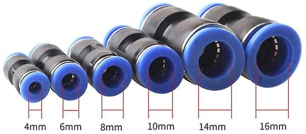 2-pakks Tiler Joint Elbow/rett/y-type/t-type/luft-slange Reduser Pneumatisk