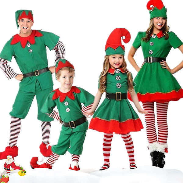 Matchende Elf Kostumer til Børn og Voksne 4-5 Years Men