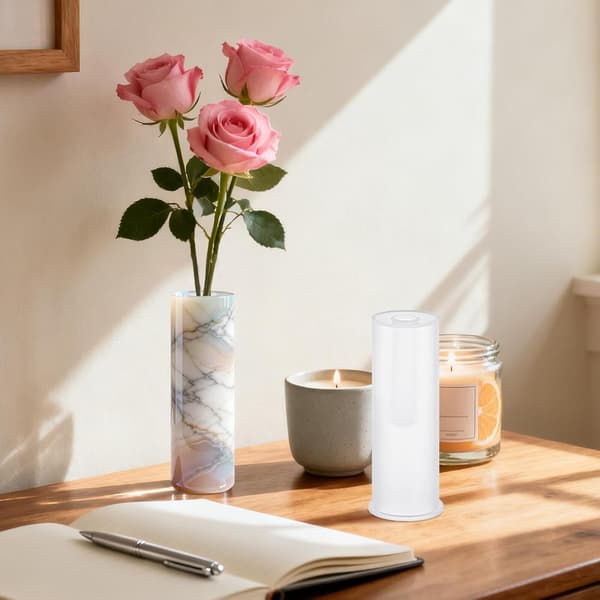 Vase Støpeform DIY Silikonform for Epoxyharpiks Blomstervaseproduksjon
