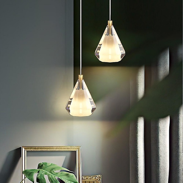 10cm Hengelampe med Lantern Design i Kobber og Messing, Moderne