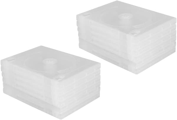 12 st DVD-box CD-förvaringsfodral Plastskydd Dammskyddsförvaring