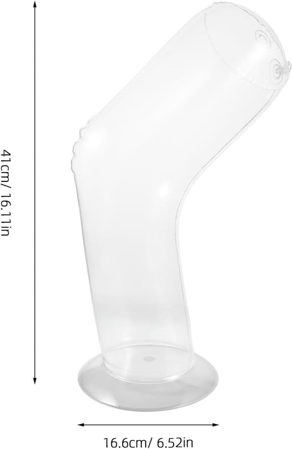 Uppblåsbar benmannequin för knäskyddsvisning PVC-material Mångsidig