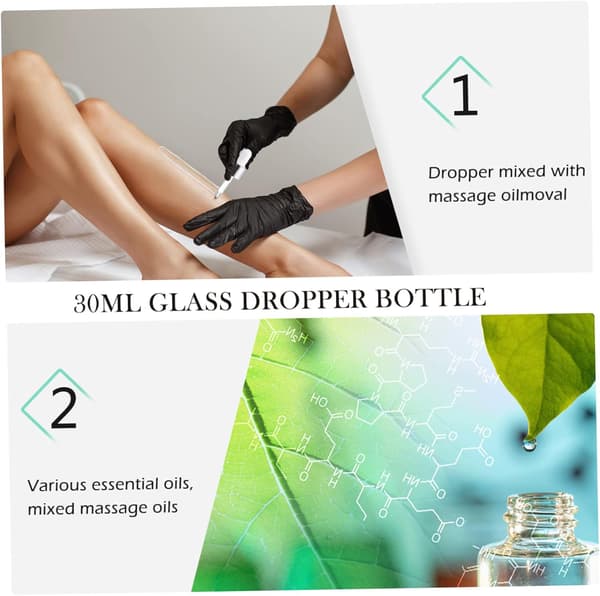 15 st 5 ml glasdroppflaskor Aromaterapi Eteriska Oljebehållare Dispensrar