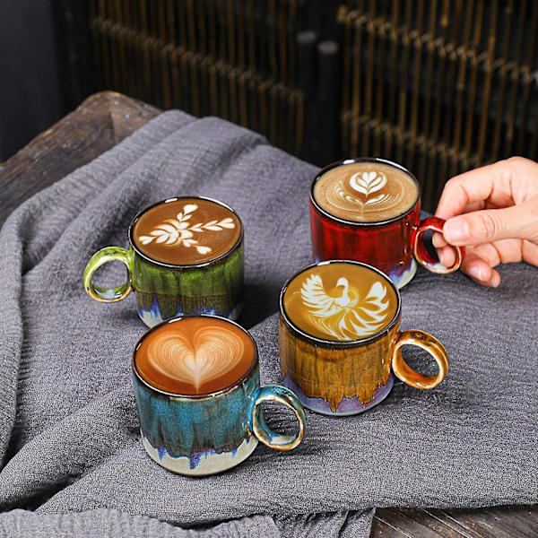 150ml 2 stk Store Keramiske Kaffe Kopper Grov Potteri Tekopp