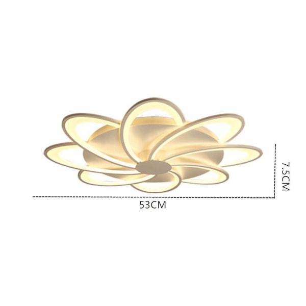 53cm Loftlampe LED Stue Soveværelse Blomst Lampe