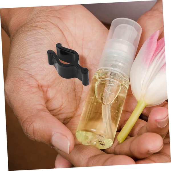 50 stk. sorte plastikspænder til kosmetik- og shampooflaskedispensere