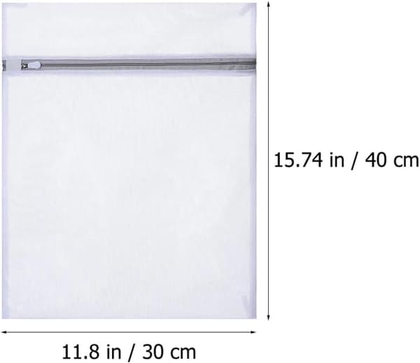 6st Tvättväskor Klädtvättväskor 30 * 40cm Polyester Finmaskig Dragkedja
