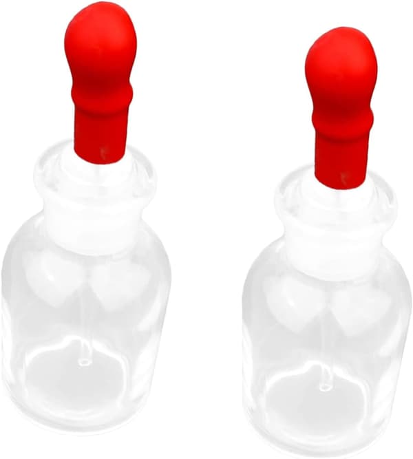 2 sett laboratoriedråpeflaske glassdråpeflaske for nøyaktig måling