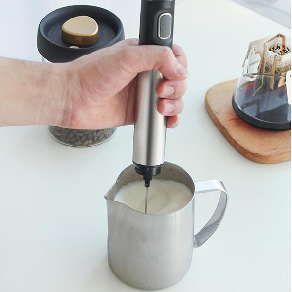 Håndholdt Melkeskummer Kaffe Melkepuller Automatisk Rører Bærbar Melkeskummer (1 stk)