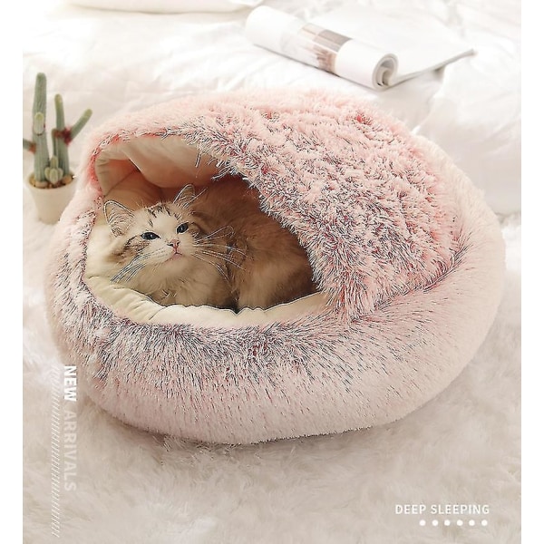 Uusi tyyli lemmikkikoira kissan sänky Pyöreä Pehmo Lämmin Bed House Pehmeä