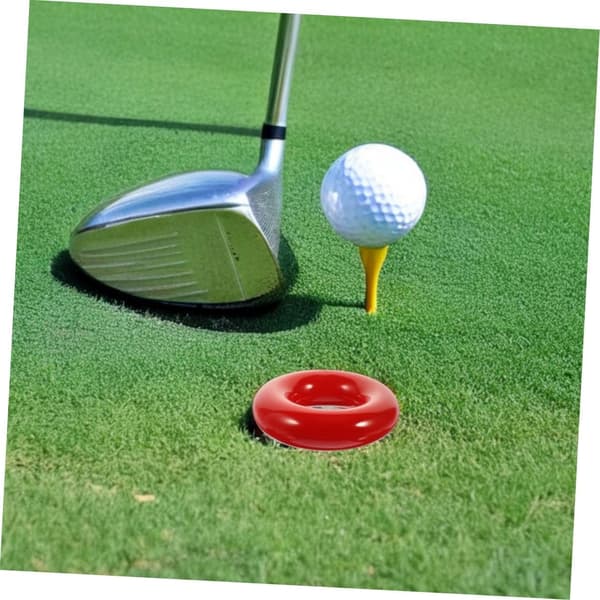 Golf Viktade Svingringar 3st Järn Golf Träningsringar Röda Runda Vikt Tillbehör