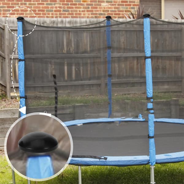 10 st Trampolinstolpskydd Svampstil Gummi Benöverdrag Säkerhetsändskydd
