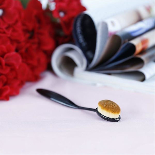 Kosmetisk Makeup Rougepulver Tandborste Foundationborste