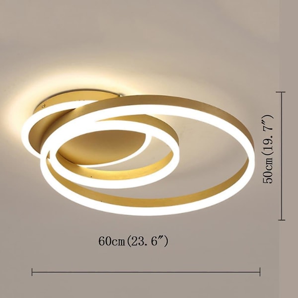 LED Taklampe 40cm Geometriske Former Flush Mount