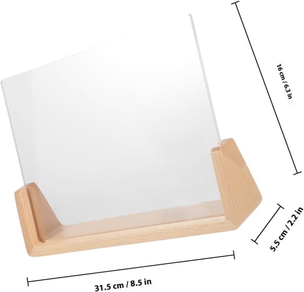 Träfotoram med bottenladdningsdesign och breddad bas