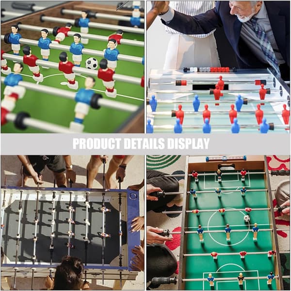 4 stk. Foosballbordstenger Erstatning 8 mm Diameter Robuste Jernfotballstenger