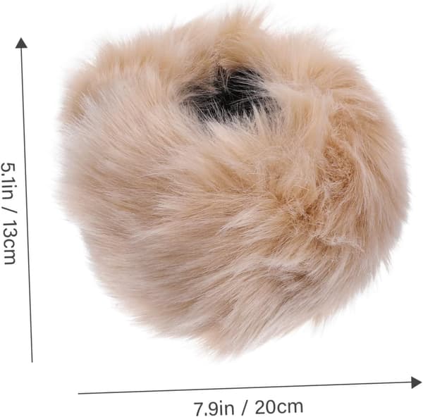Ring Fuzzy håndledsvarmere i imiteret pels til vinterkvinder, par, mode, fuzzy til vinterudendørs