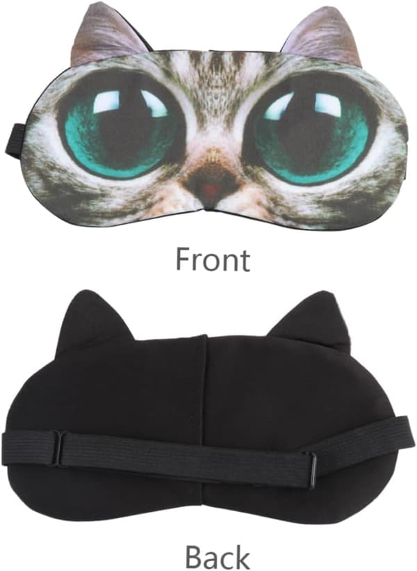 2st Kattmask Tecknad Djur Sovmask Kylande Ögonmask