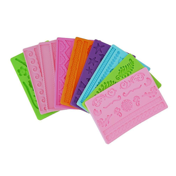 Silikon Fondant Kake Preget Dekorering Baking Mold