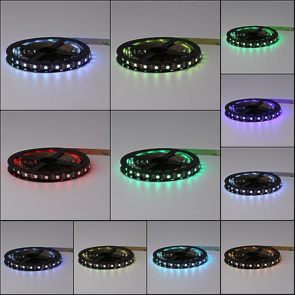 Icke-vattentät 5V 5050 RGB USB-fjärrkontroll LED-ljusslinga