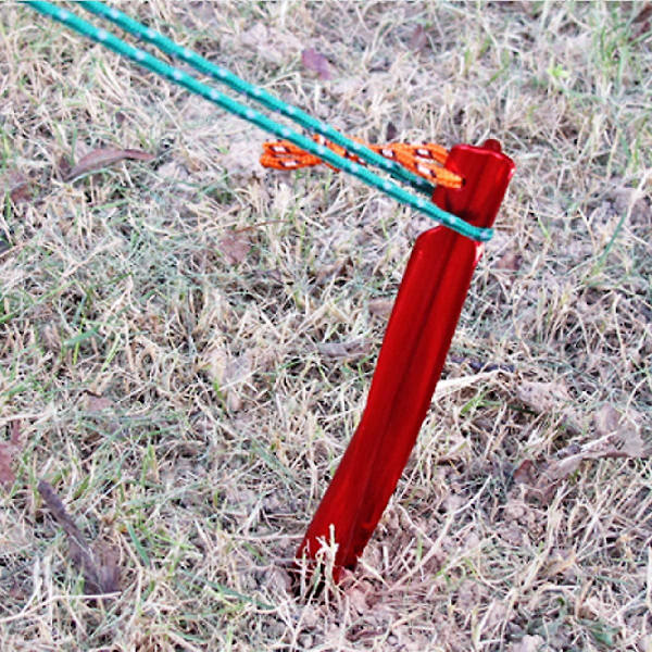 25cm Telttanke af Aluminium Legering Letvægts Fastgørelsespinde 10 Styk Til Camping Tarp Have Lærred