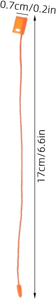 990 stk. orange 17 cm polyester-mærkesnor til tøj, bagage, prismærker