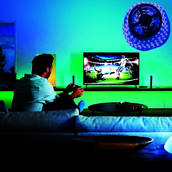 5m Joustava Led-Valonauha 300 Led 2835 Smd 5mm Lämmin Valkoinen
