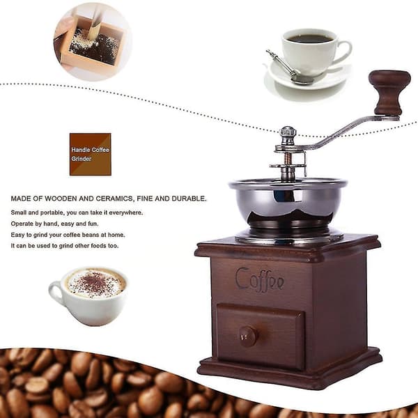Kaffekværn med Træbund