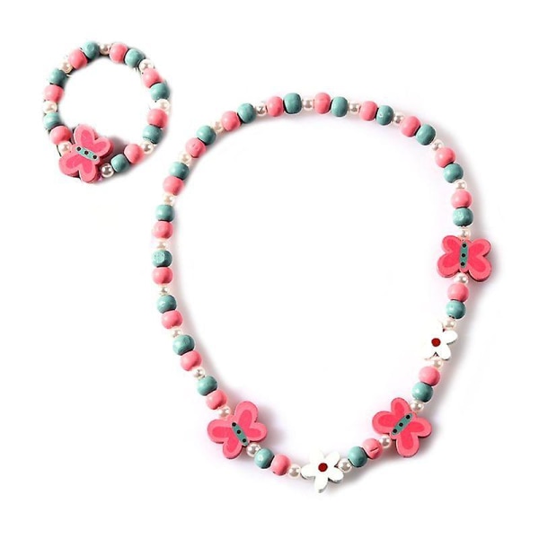 1 Set Kids Mix Woon Beads Halsband Armband Smycken
