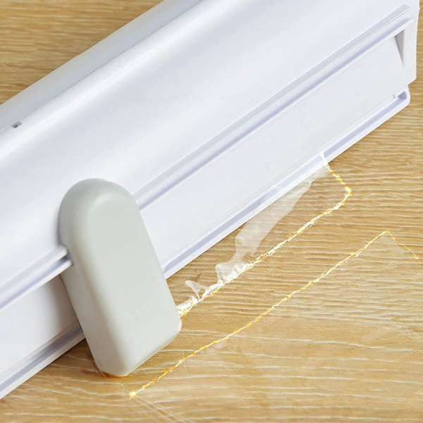 Folie- og matfilmdispenser med kutter, for aluminiumsfolie og plastmatfilm
