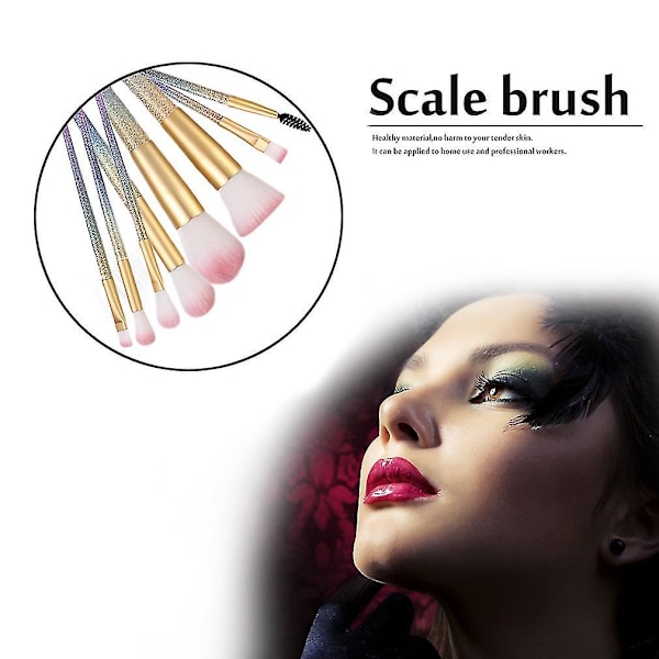 10 stk Professionelle Kvinders Ansigtsmakeup Plastikbørster