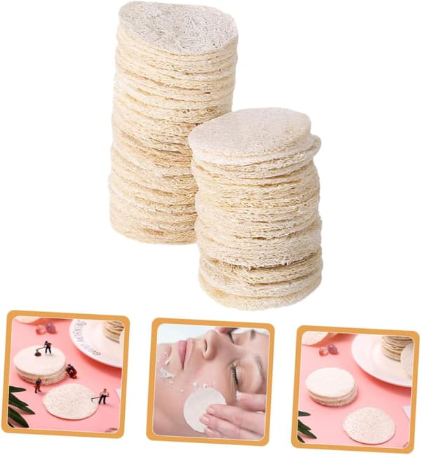 Kropspeeling Skrubbere 36 stk. Loofah-puder Ansigtsrensende Makeupsvampe