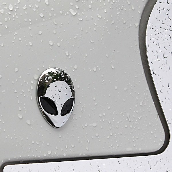 Metall Alien Head Badge-klistremerke, Personlig Alien-klistremerke for bilmetall
